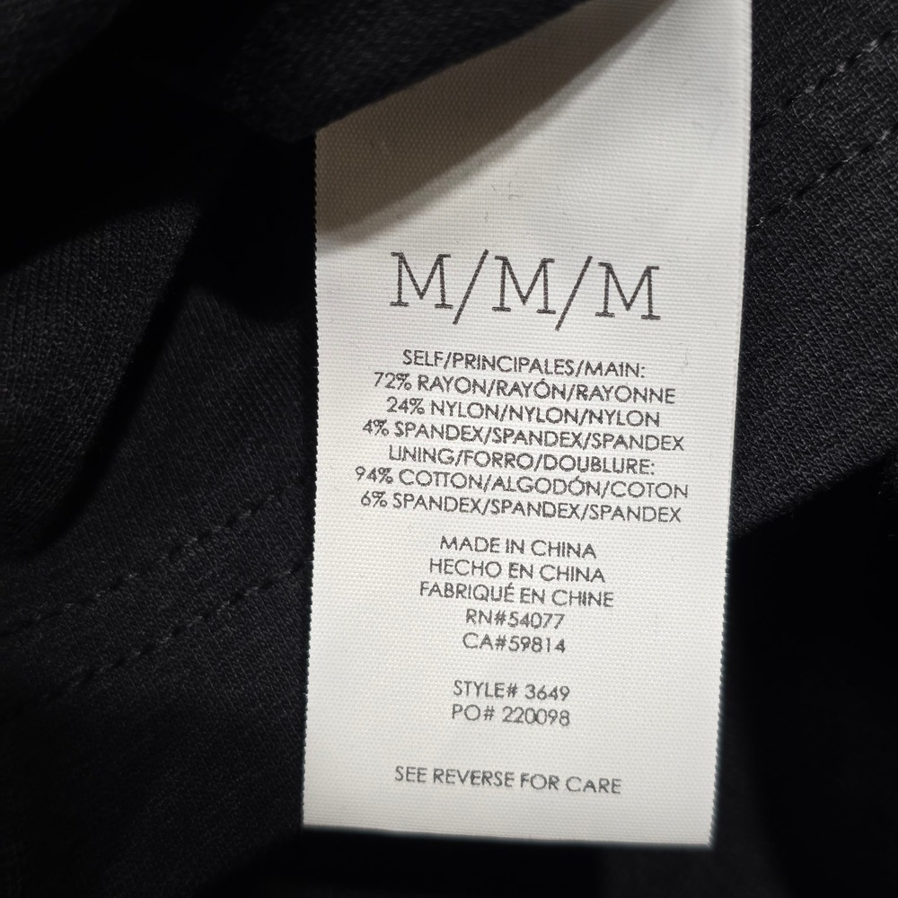 Cabi Black Sleeveless Fit and Flare Dress Panel Detail - Medium - Picture 6 of 7